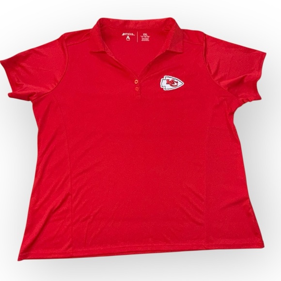 ANTIGUA Women's Kansas City Chiefs Red Tribute Polo XXL - Picture 5 of 14